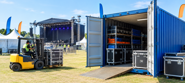 Shipping Containers Support Event Logistics